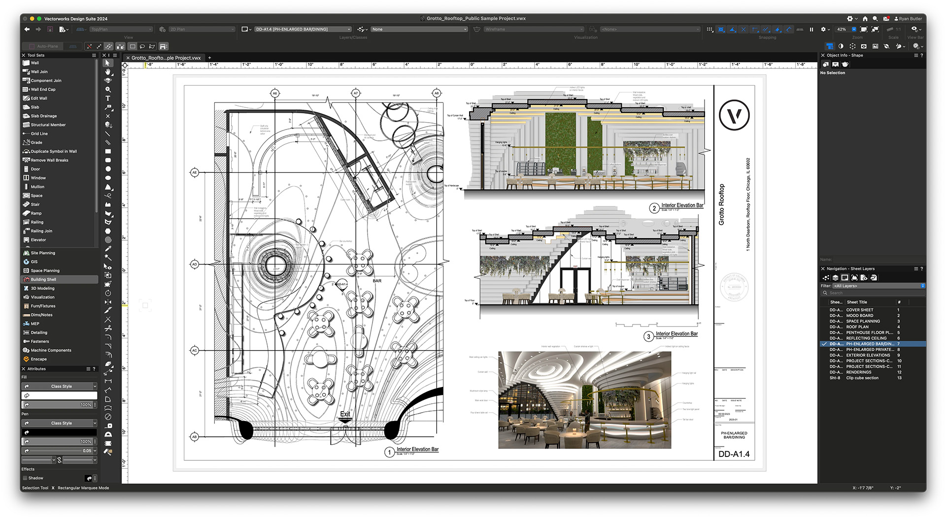 1-Grotto_plan_with_int_elevations