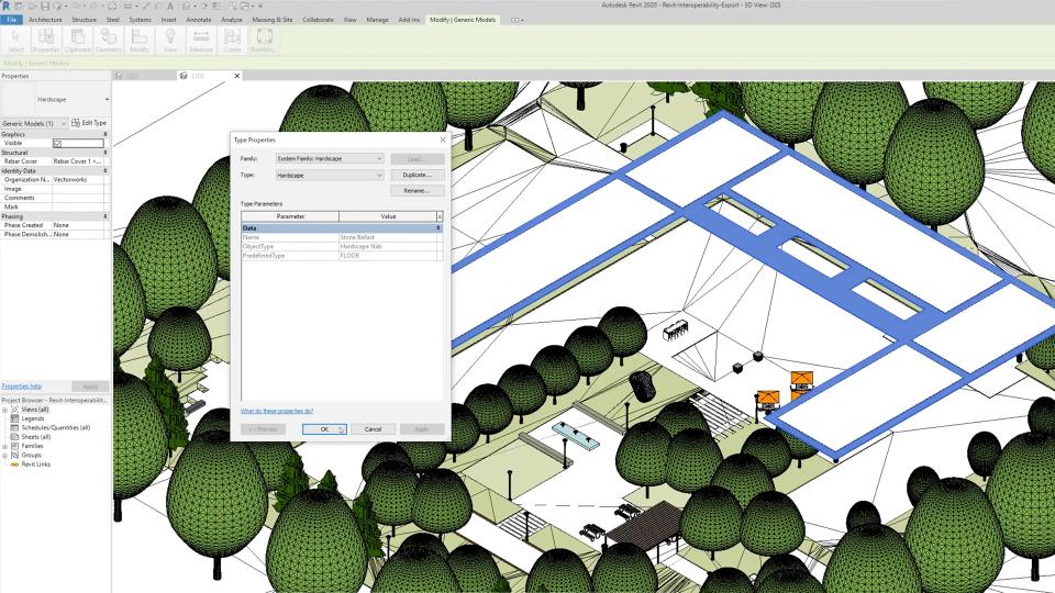 Exported Vectorworks Objects in Revit